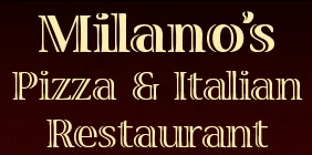 This image logo is used for Milano's Pizza & Italian Restaurant link button